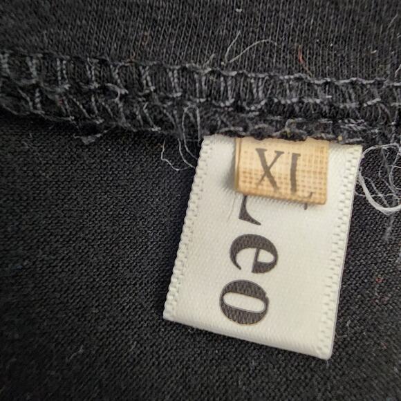 Leo Rosi Women's Gray Open Shoulder Long Sleeve Knit Top Size XL Casual Cutout - Picture 8 of 10